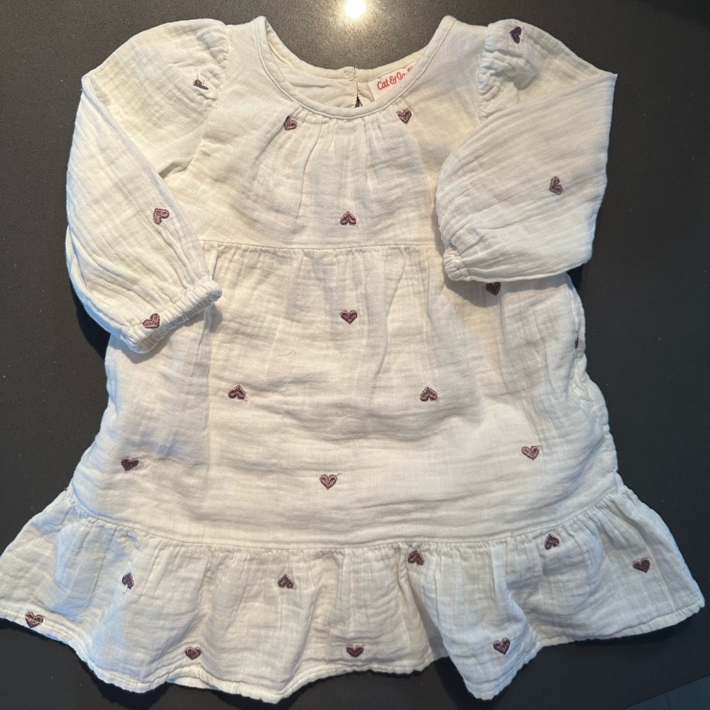 Valentine’s day heart toddler girls dress